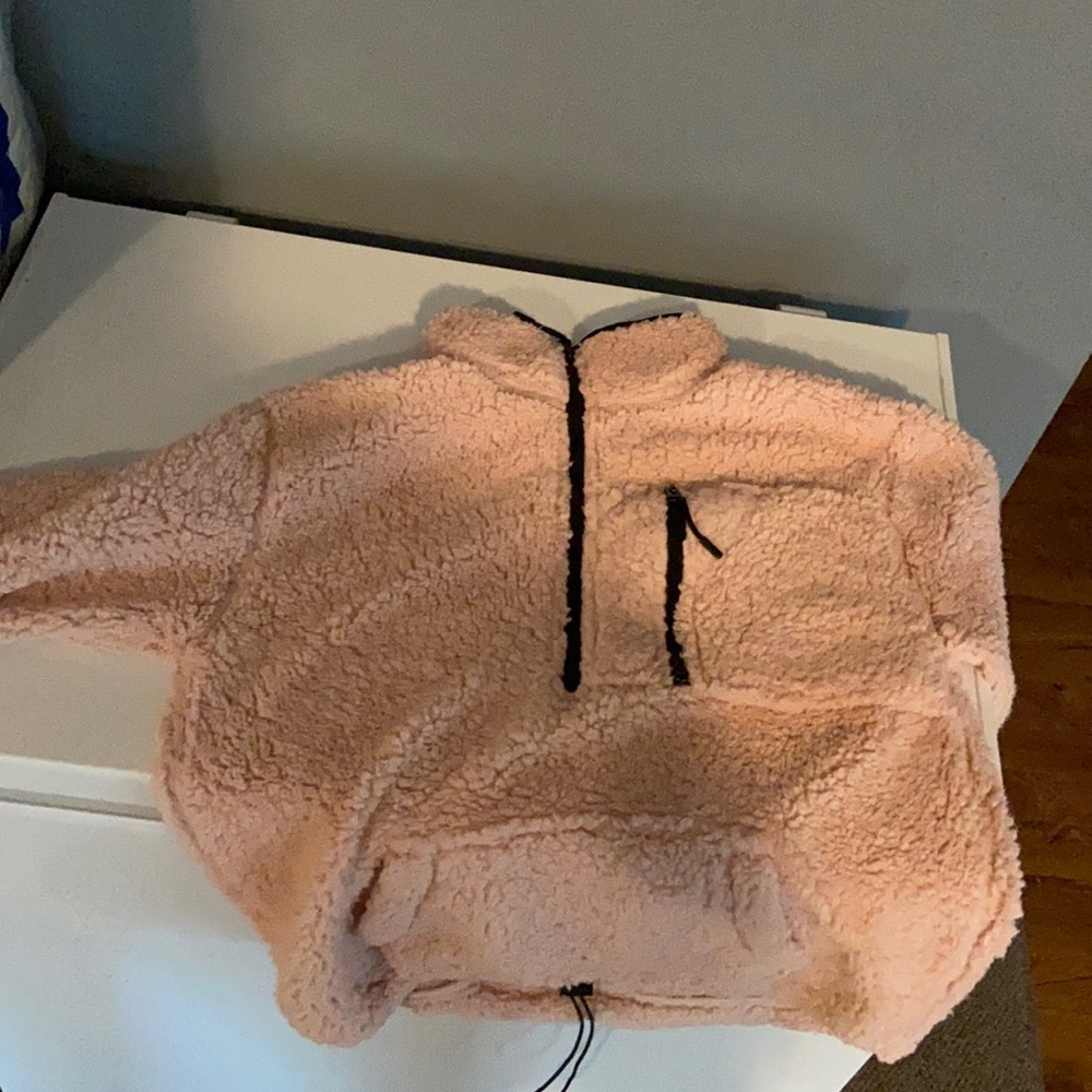 Pink fluffy jacket